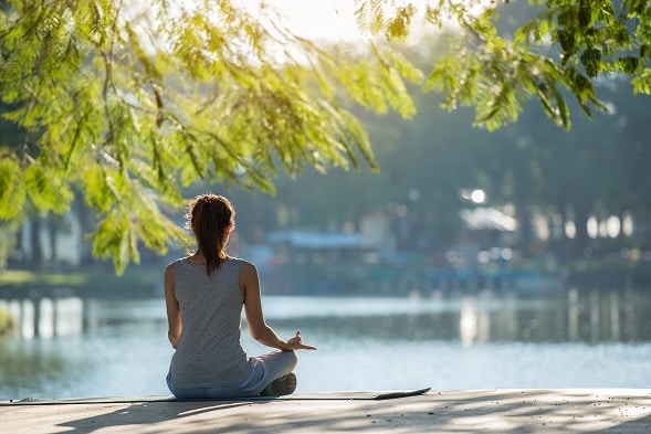 Woman Practicing Yoga