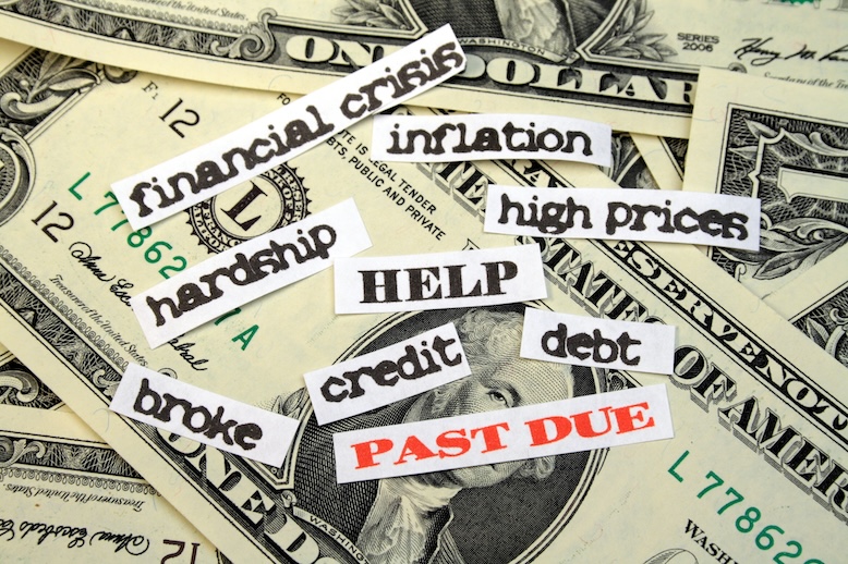 money with stress related text boxes