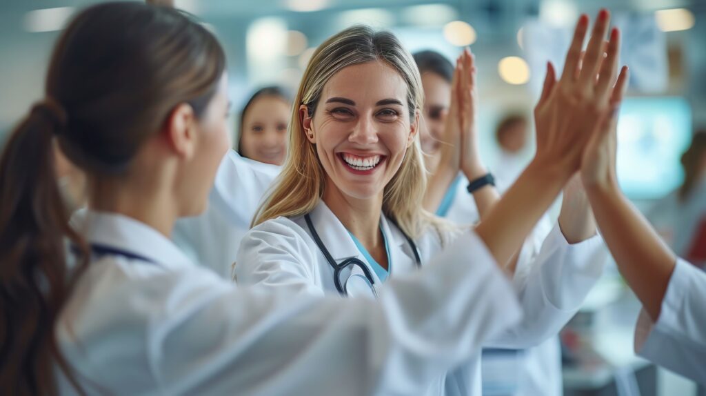 hospital wellness High-Five for Healthcare Team