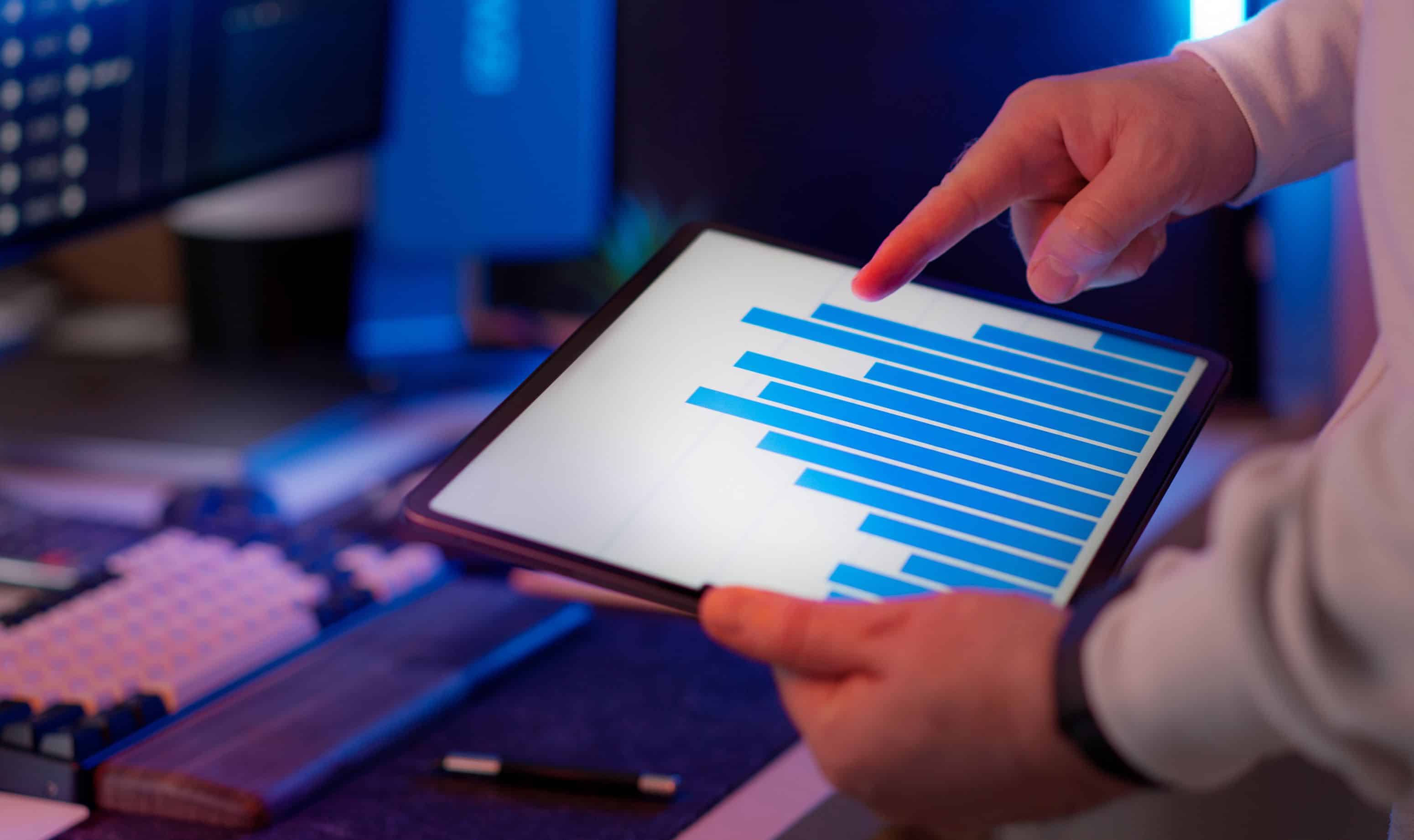 Biometric results and progress tracking dashboard